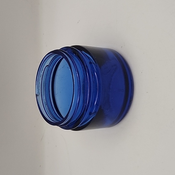 Vintage Noxema Cobalt Blue Glass Jar 4 oz - Picture 4 of 9